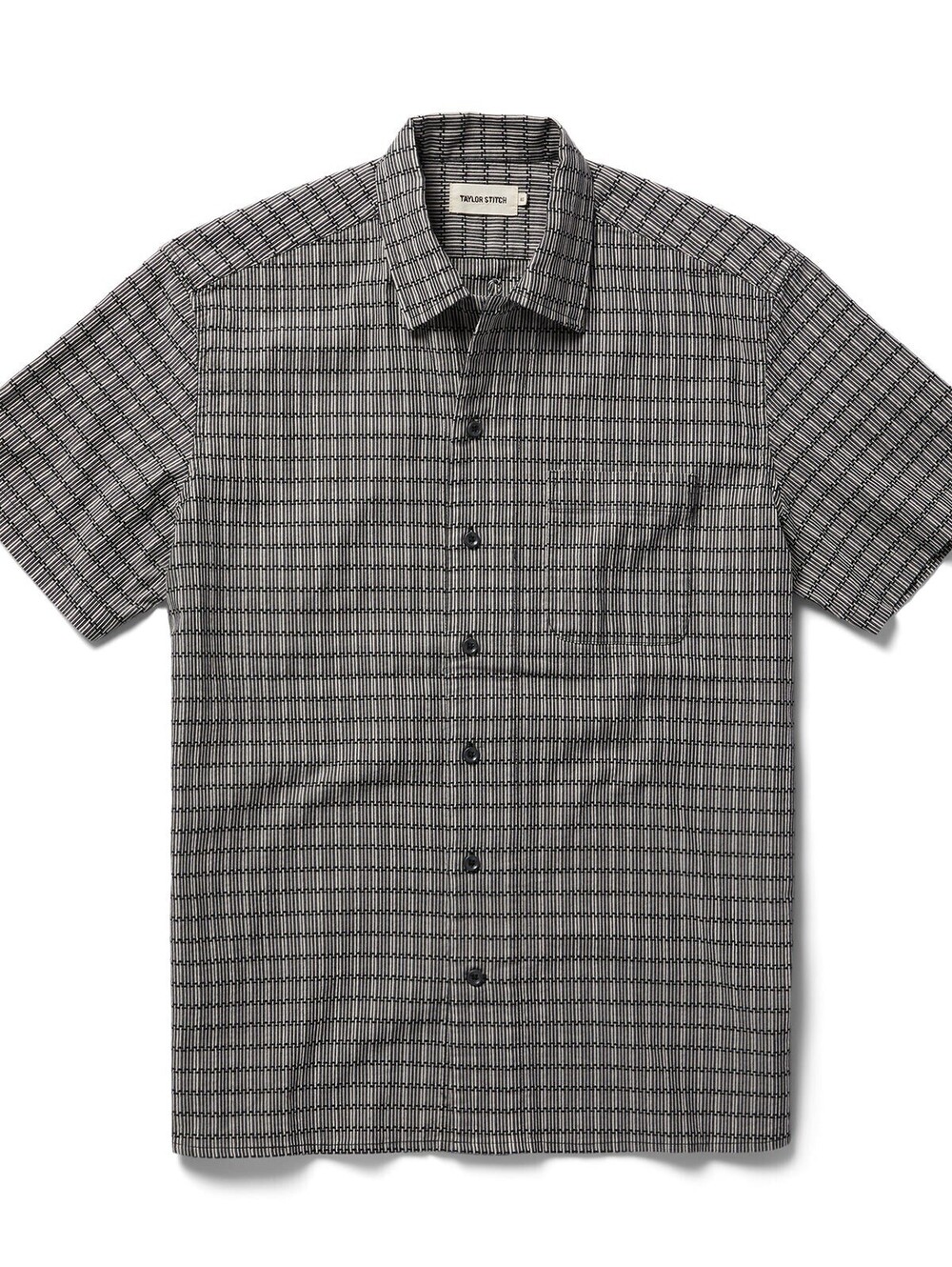 Taylor Stitch The Short Sleeve Hawthorne in Navy Stripe 44 XL